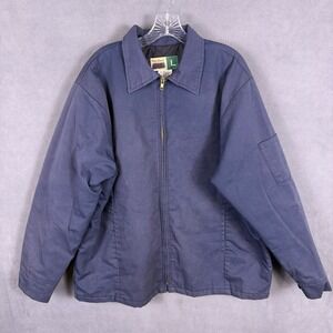 Vintage Wear Guard 90s Y2K Mens L Faded Blue Quilt Lined Jacket Work Wear EUC
